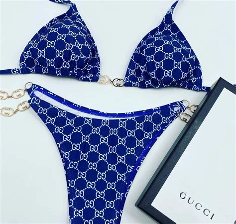 blue gucci bikini